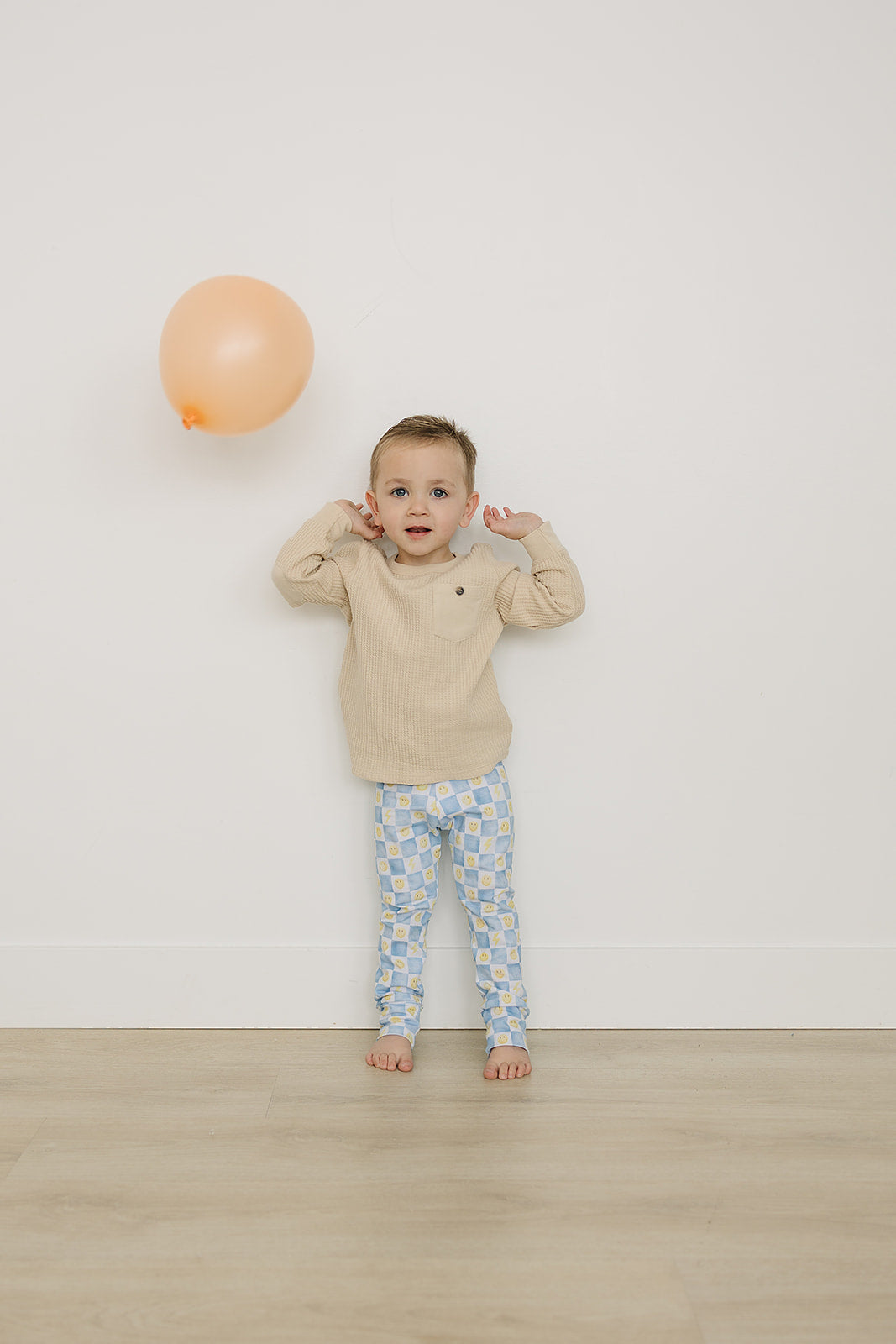 Smiley Check Leggings (Matching)