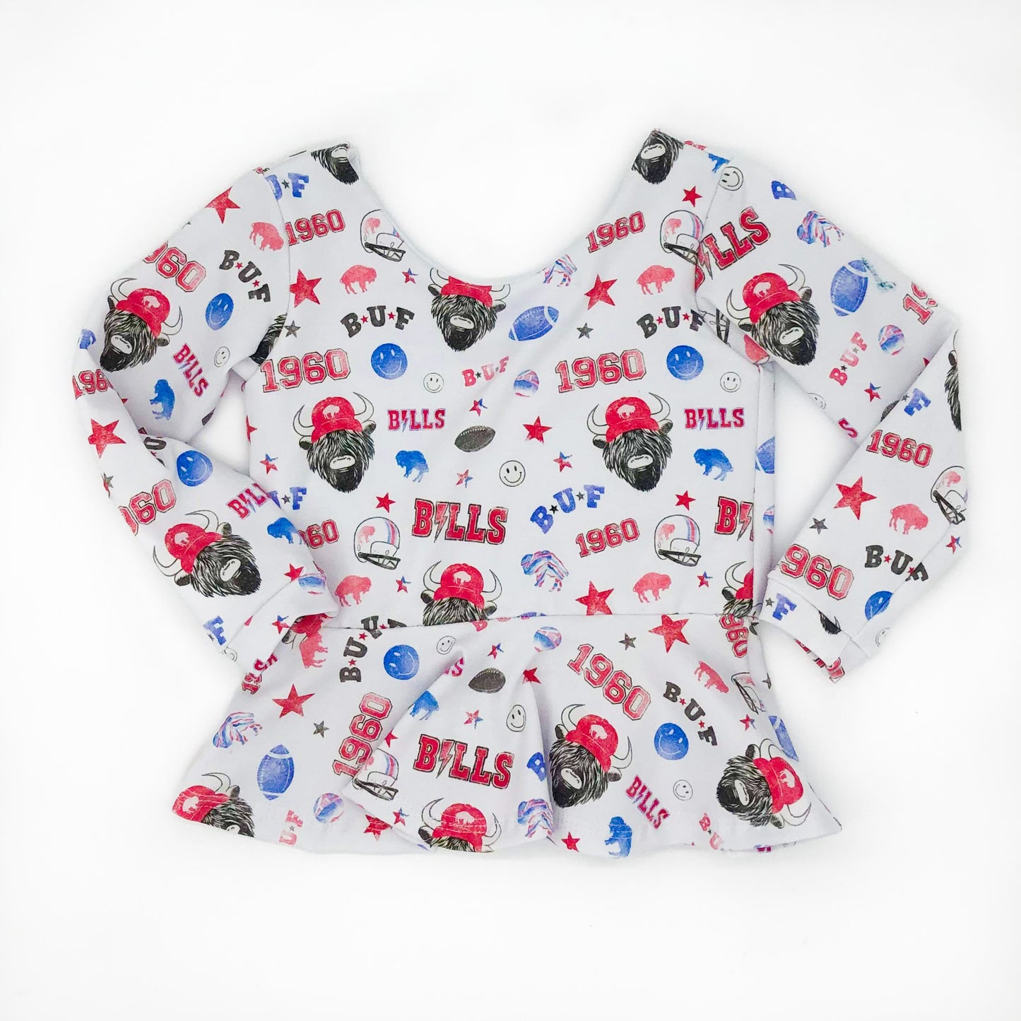 Vintage Buf Peplum Top
