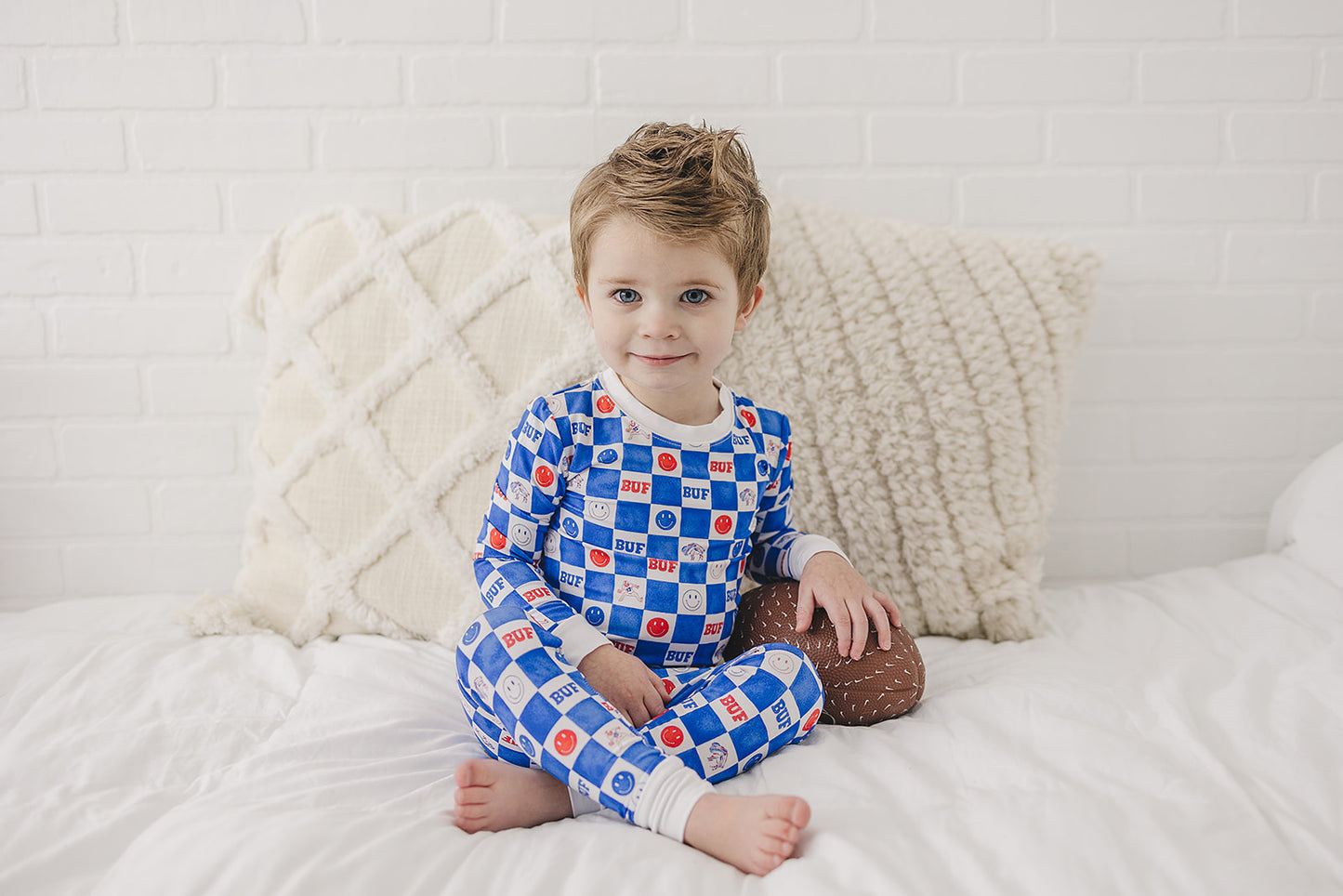 Buf Check Bamboo Two-Piece Set