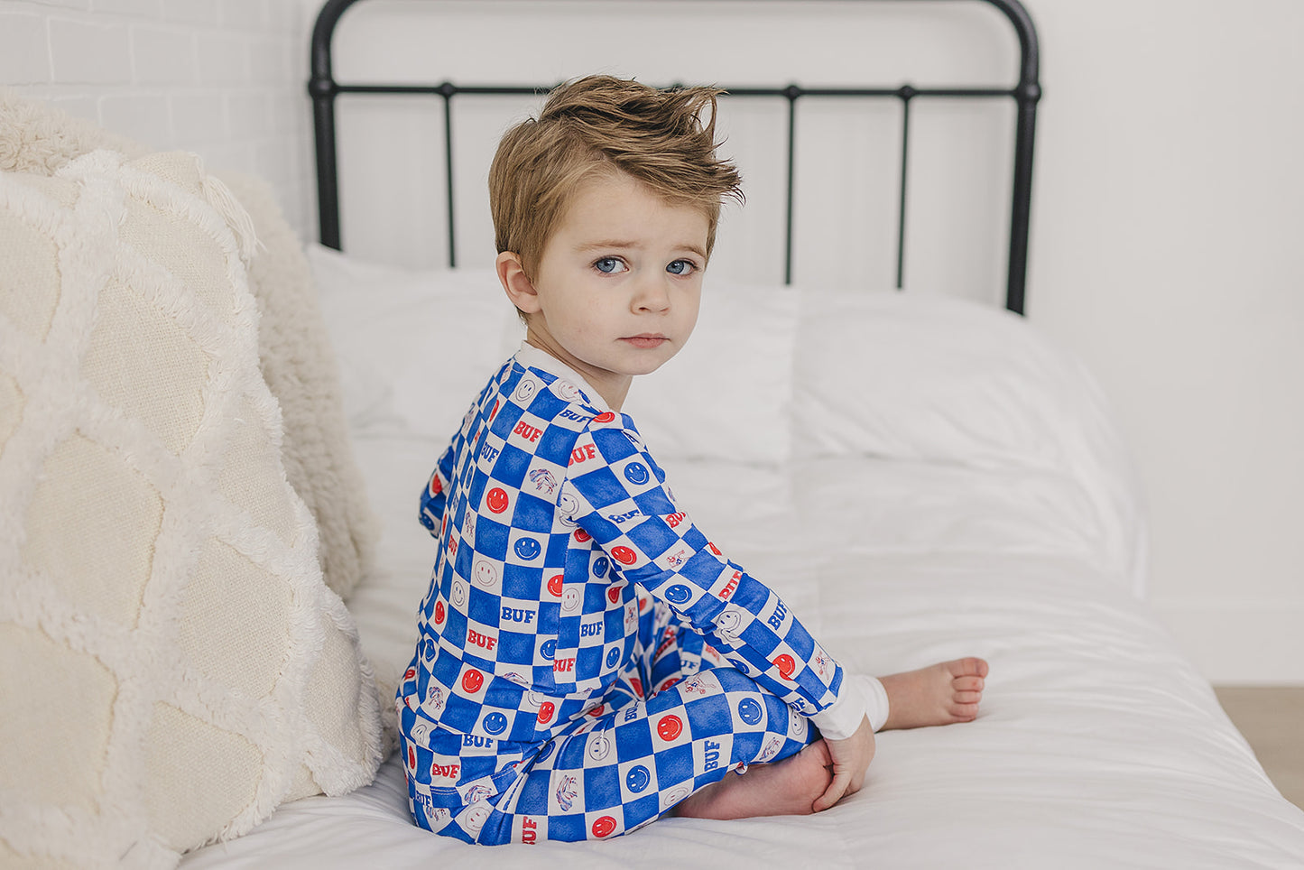 Buf Check Bamboo Two-Piece Set