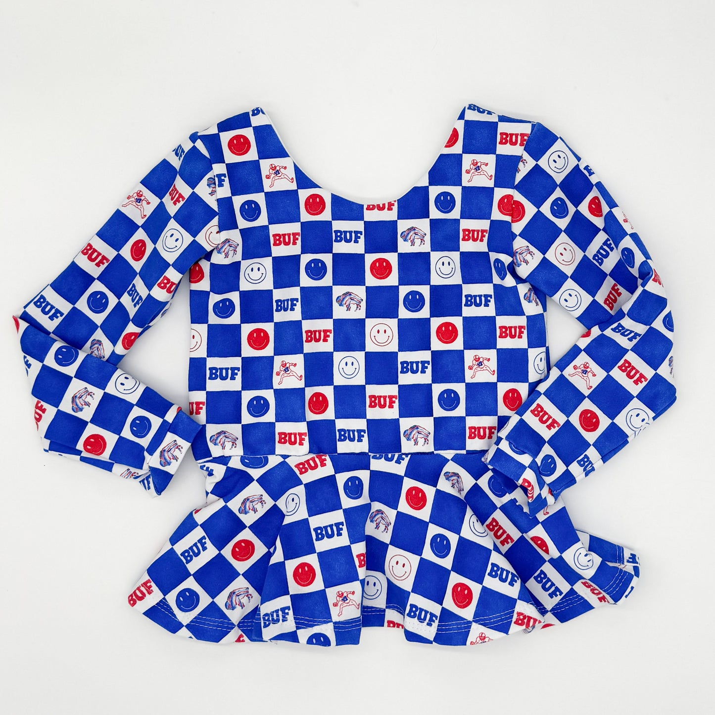 Buffalove Check Peplum Top