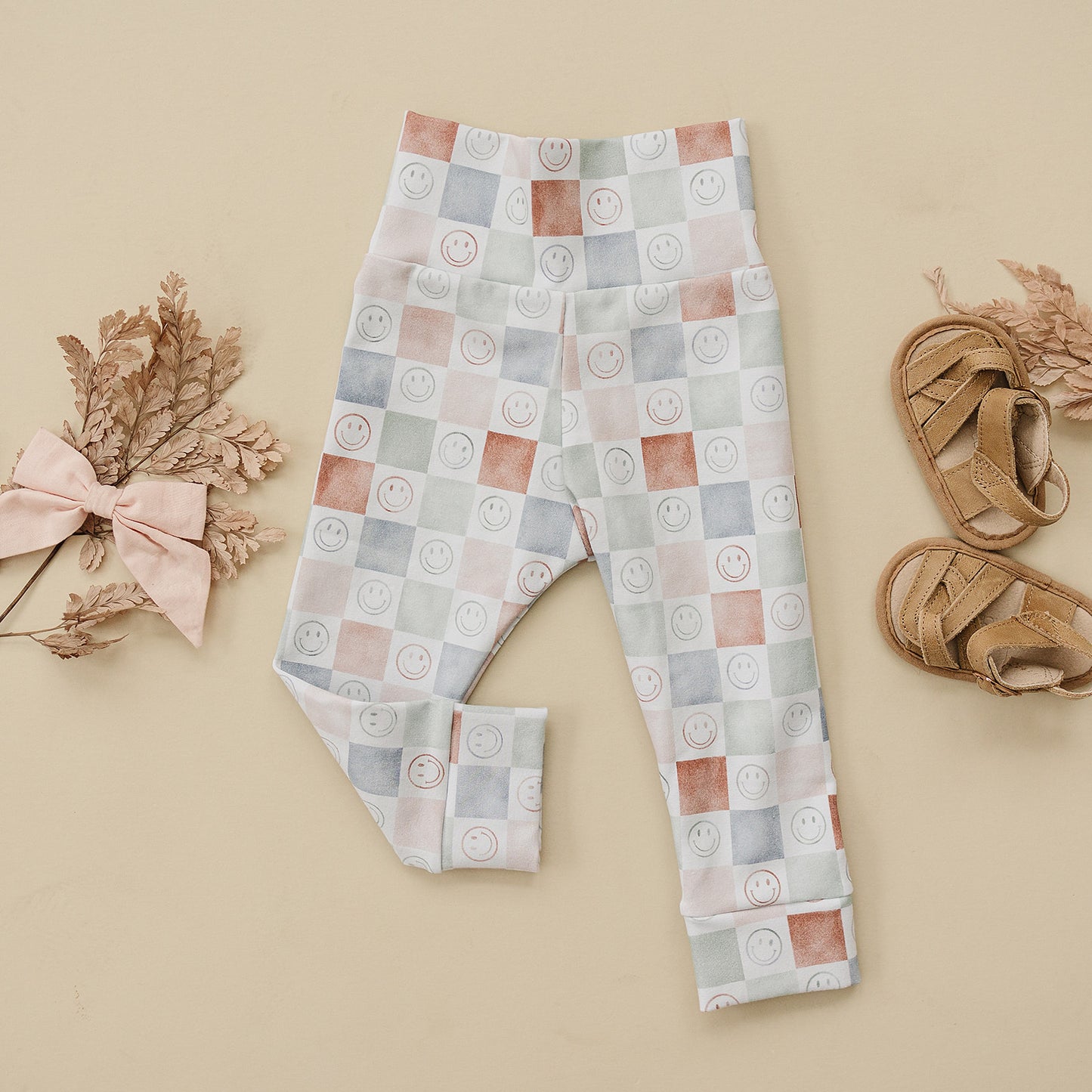 Retro Smile Leggings (Matching)