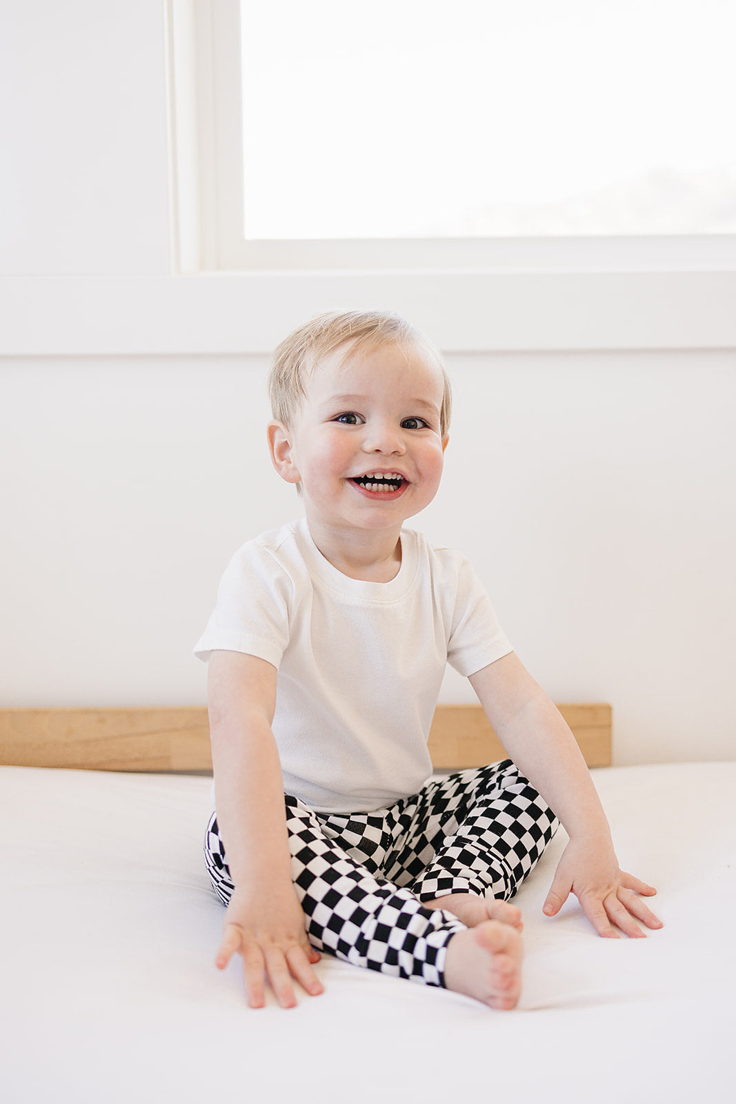 Black & White Check Leggings (Matching)