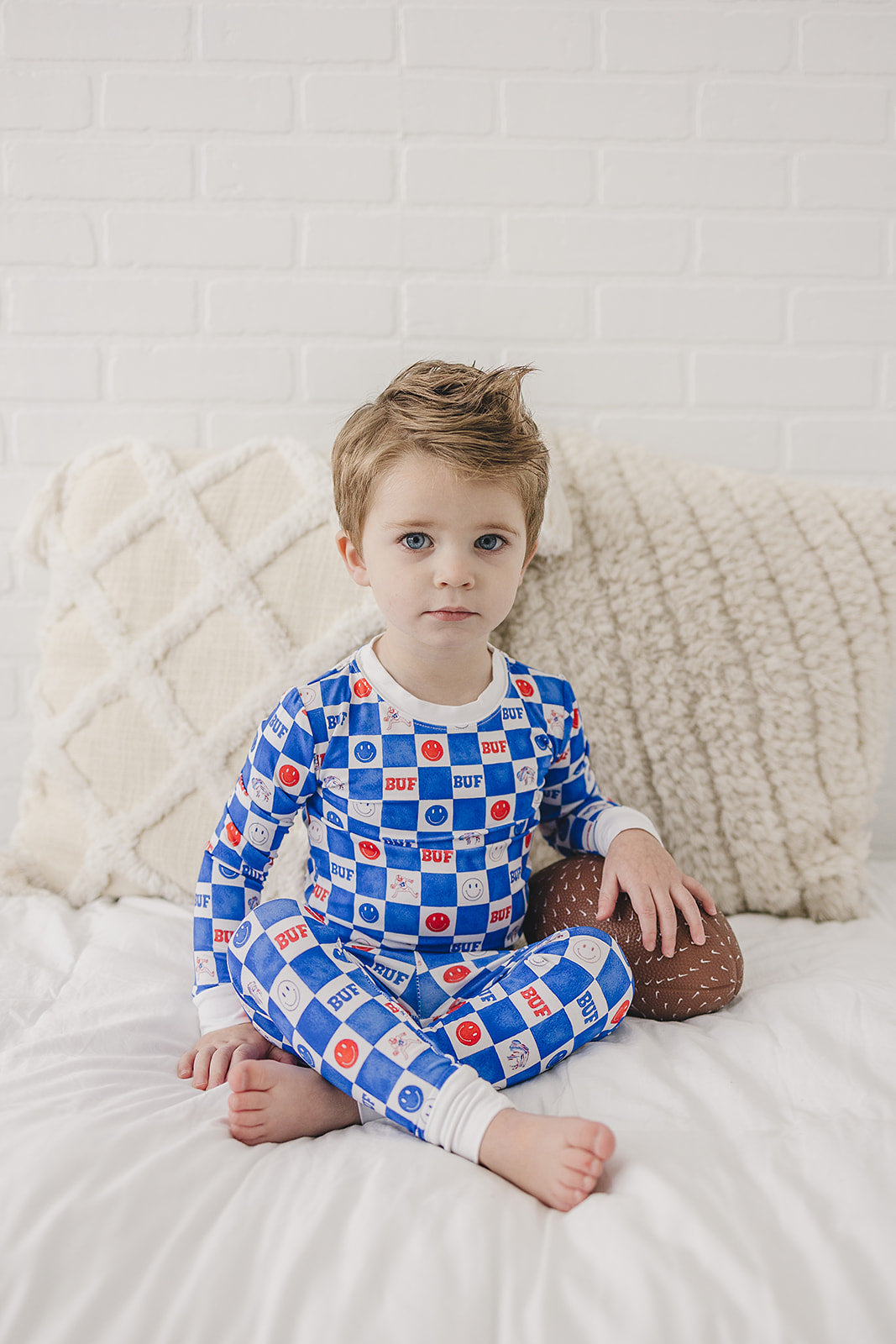 Buf Check Bamboo Two-Piece Set