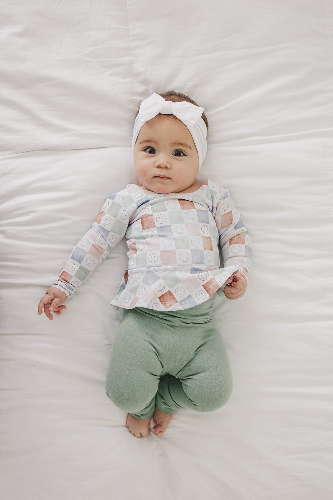 Retro Smile Peplum Top