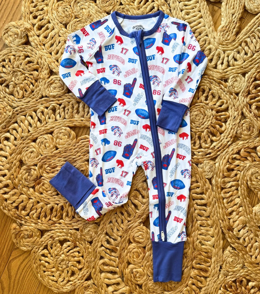 PREORDER Let's Go Buf Bamboo Zippy – doodle & jack