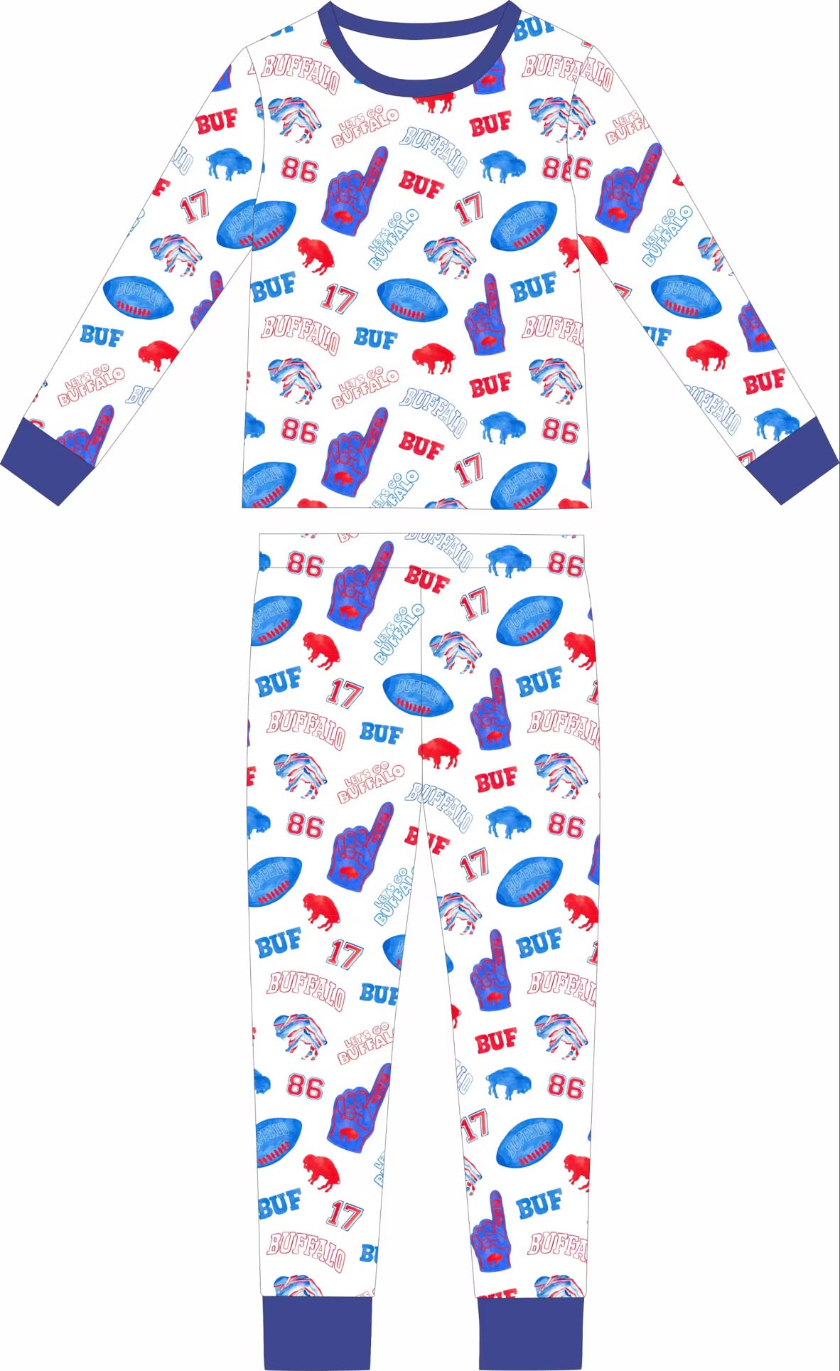 Let’s Go Buf Bamboo Two-Piece Set