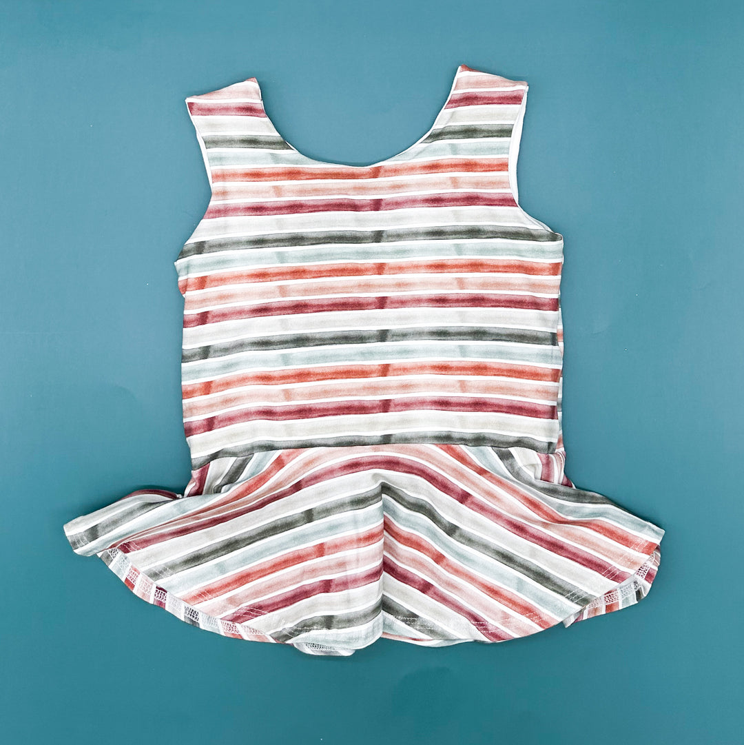 Harvest Stripe Peplum Top