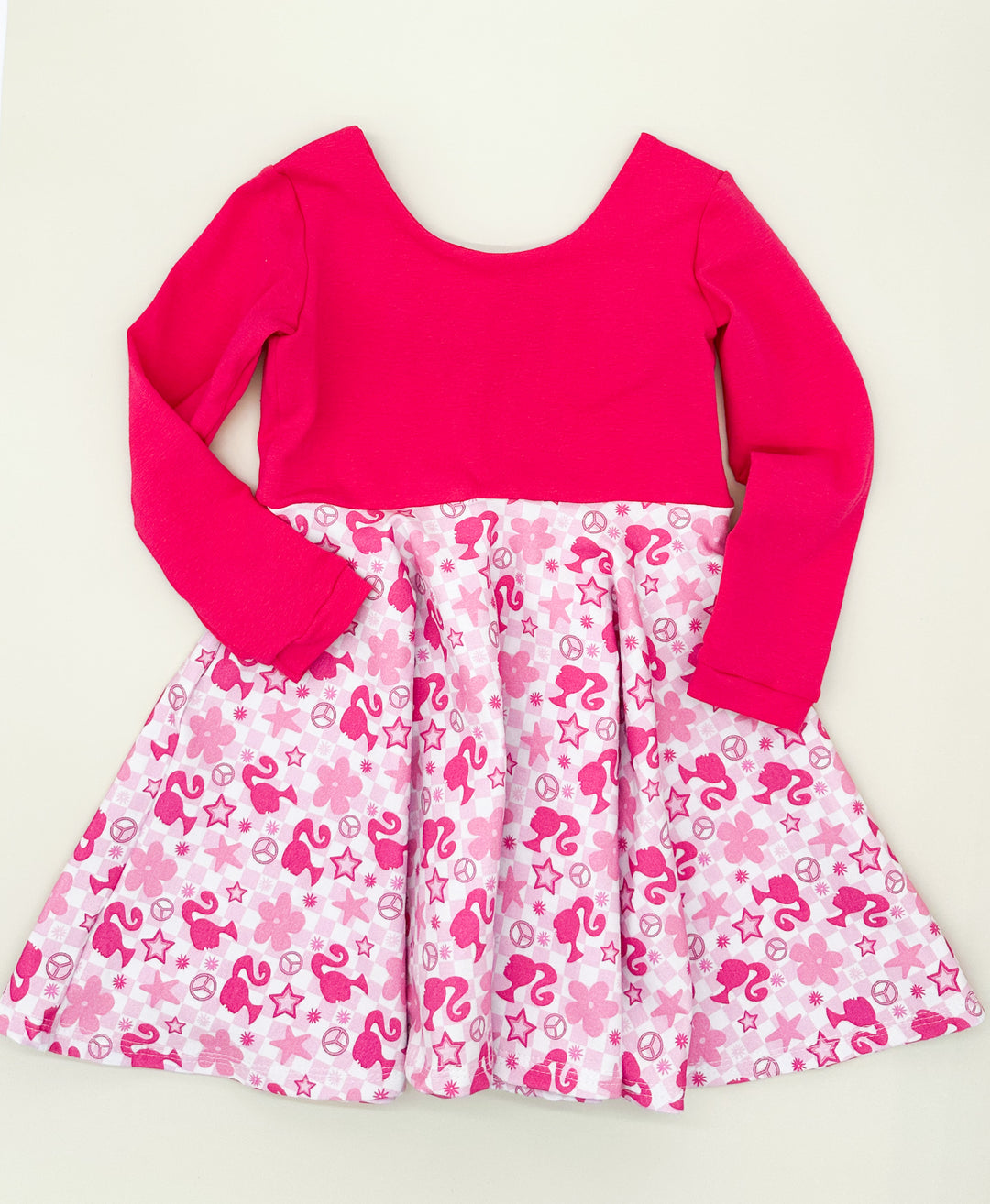Barbie Twirl Dress (Fuchsia Bodice)