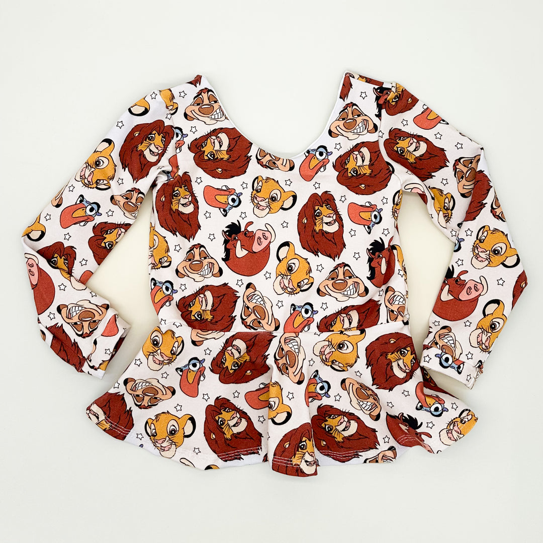 Lion King Peplum Top