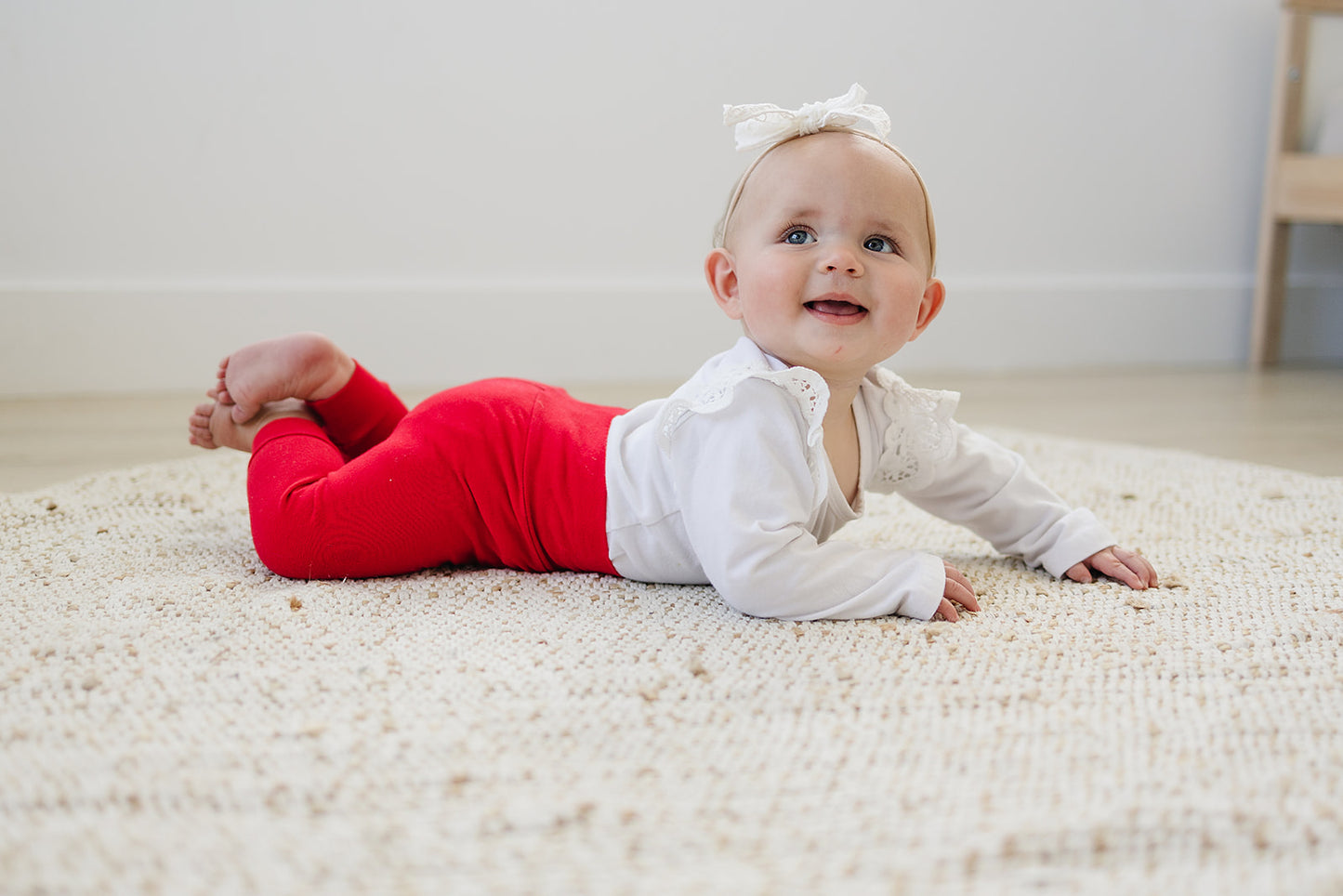 solid true red leggings