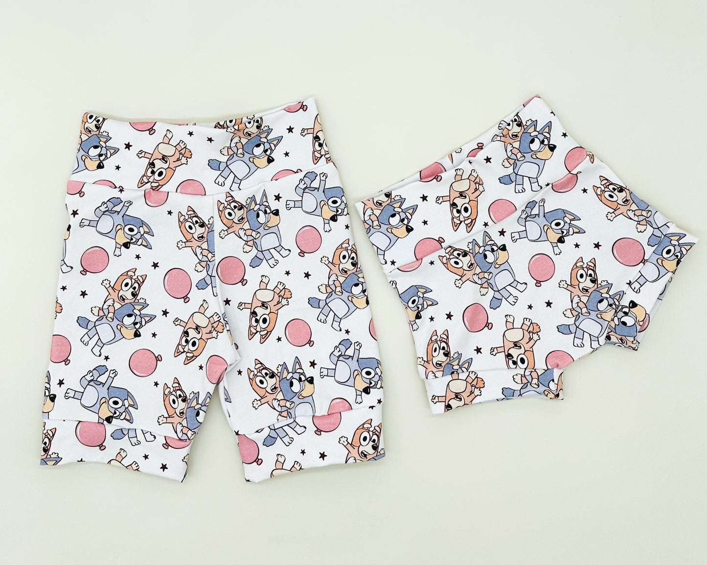 Neutral Bluey Shorties (Matching)