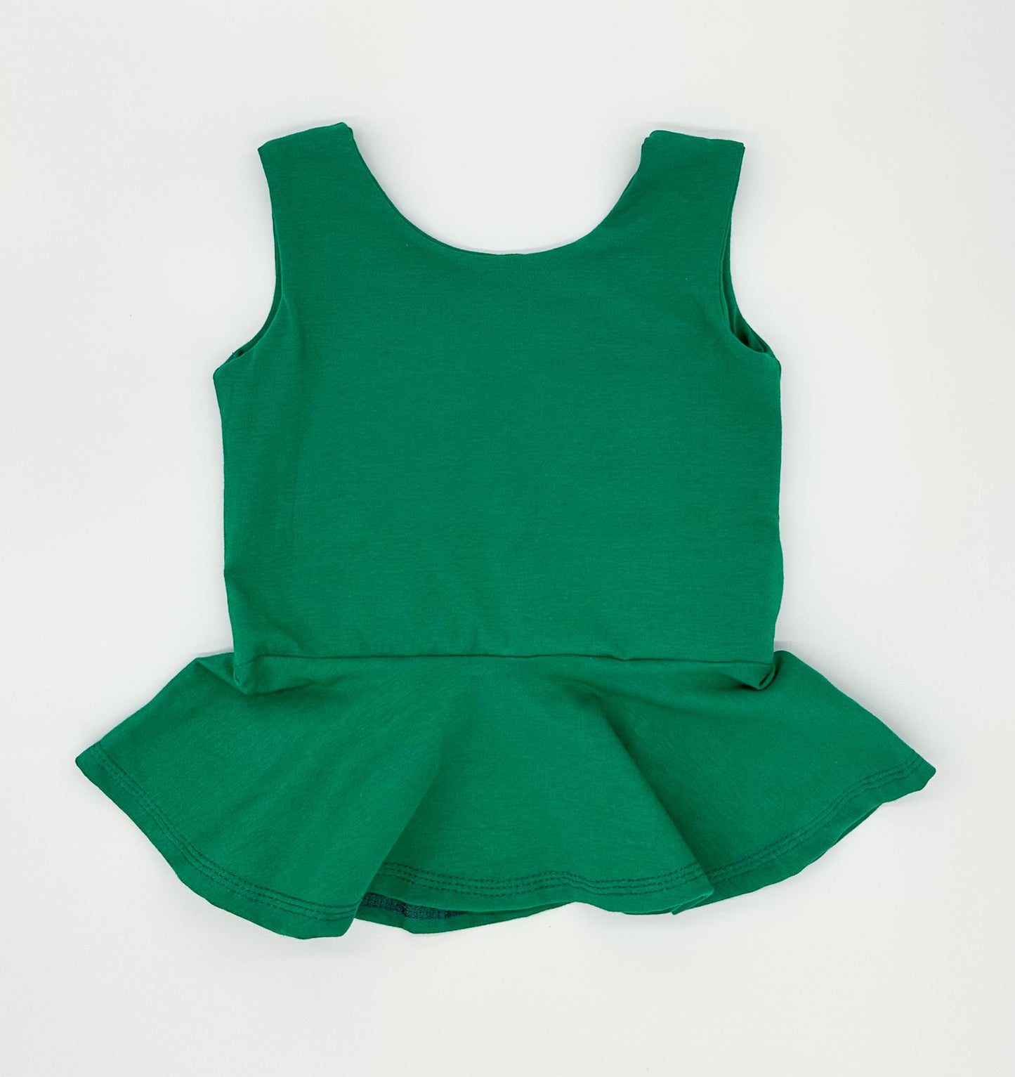 Kelly Green Peplum Top