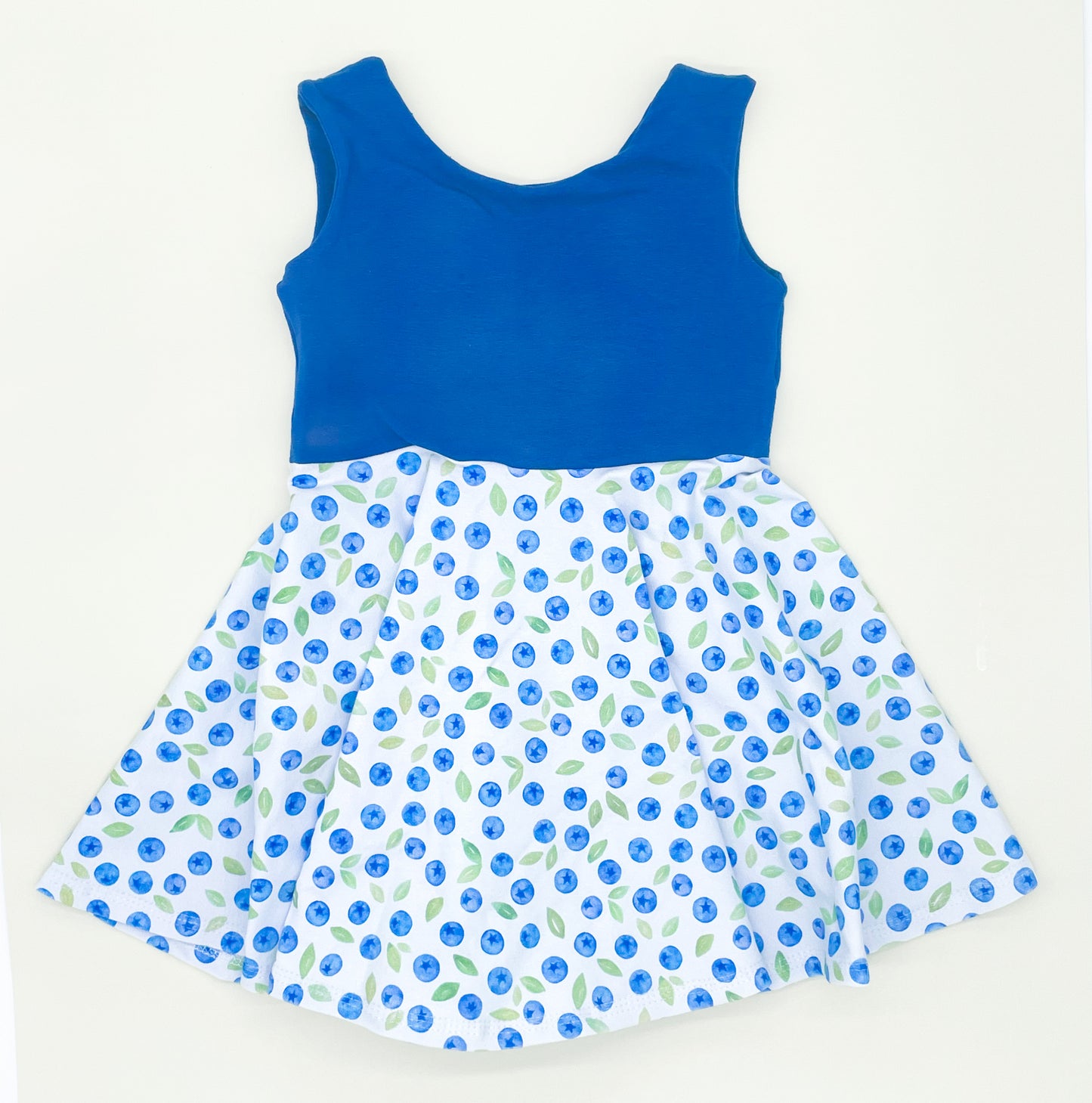 Blueberry Twirl Dress (Royal Blue Bodice)