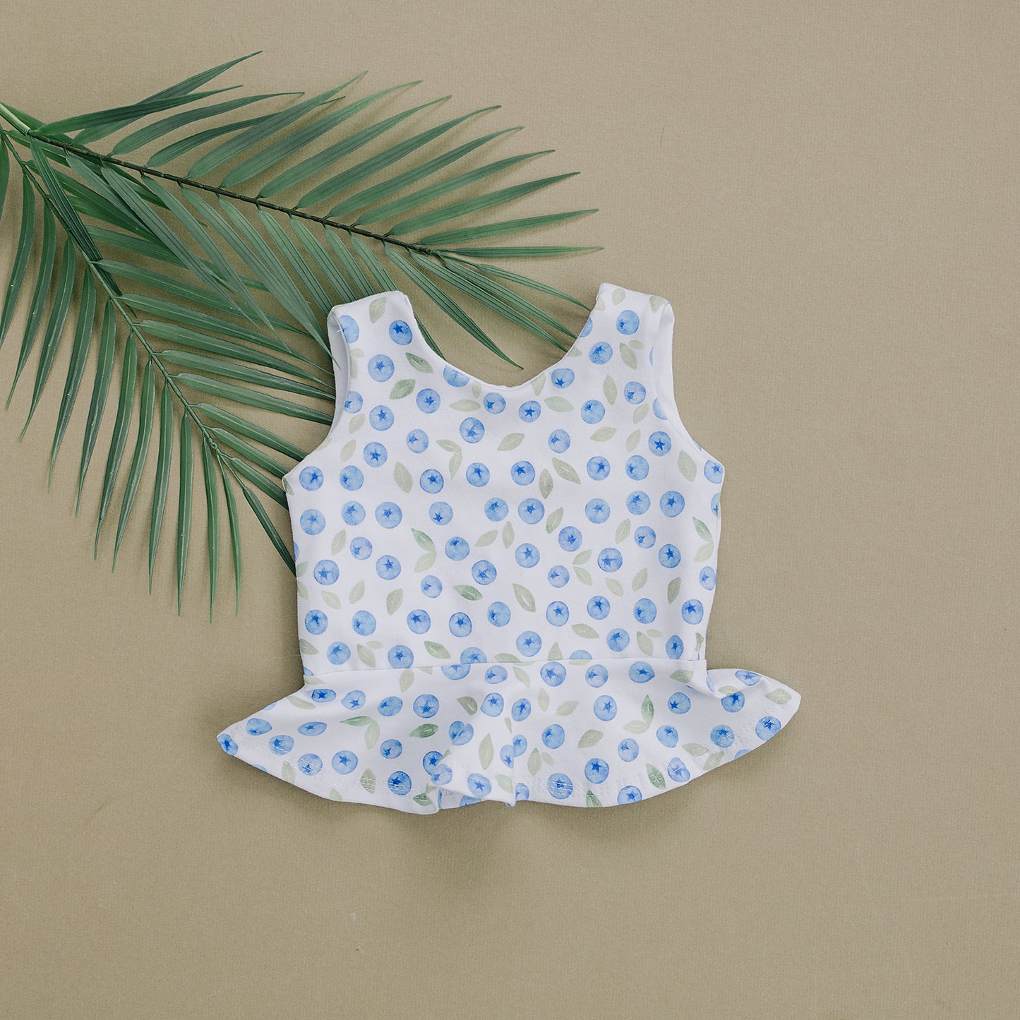 Blueberry Peplum Top