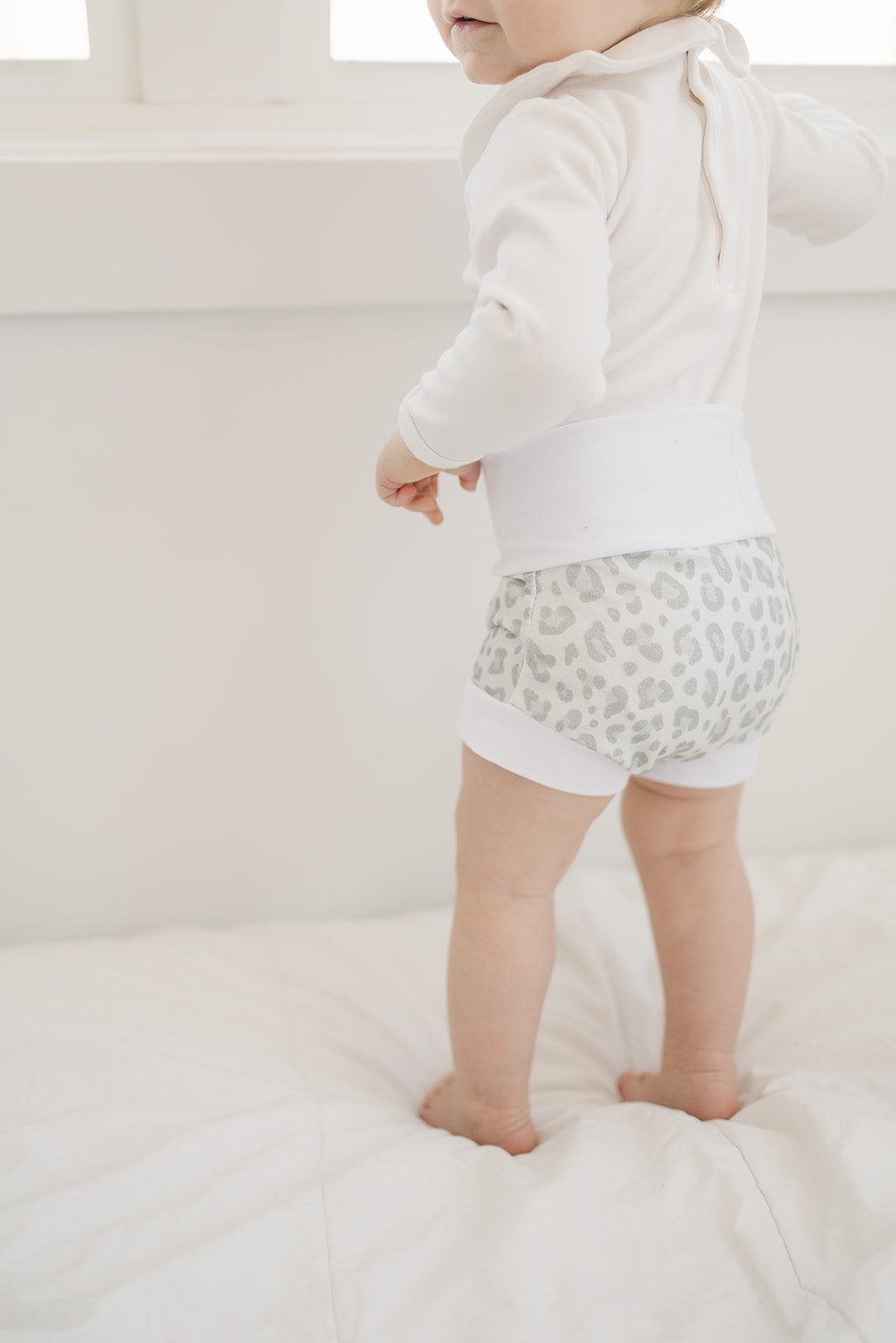 Grey Leopard Shorties