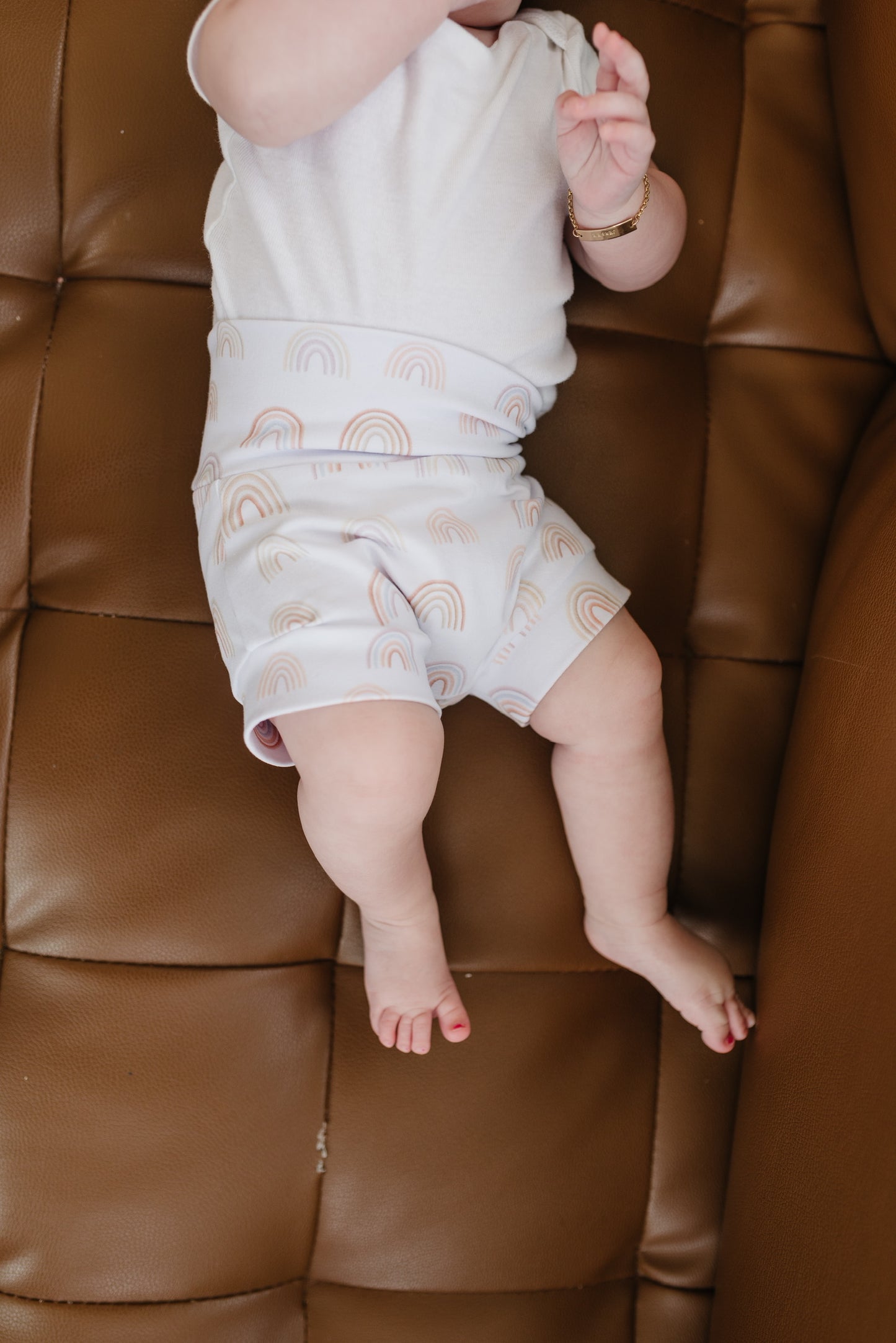 Neutral Rainbow Shorties (Matching)