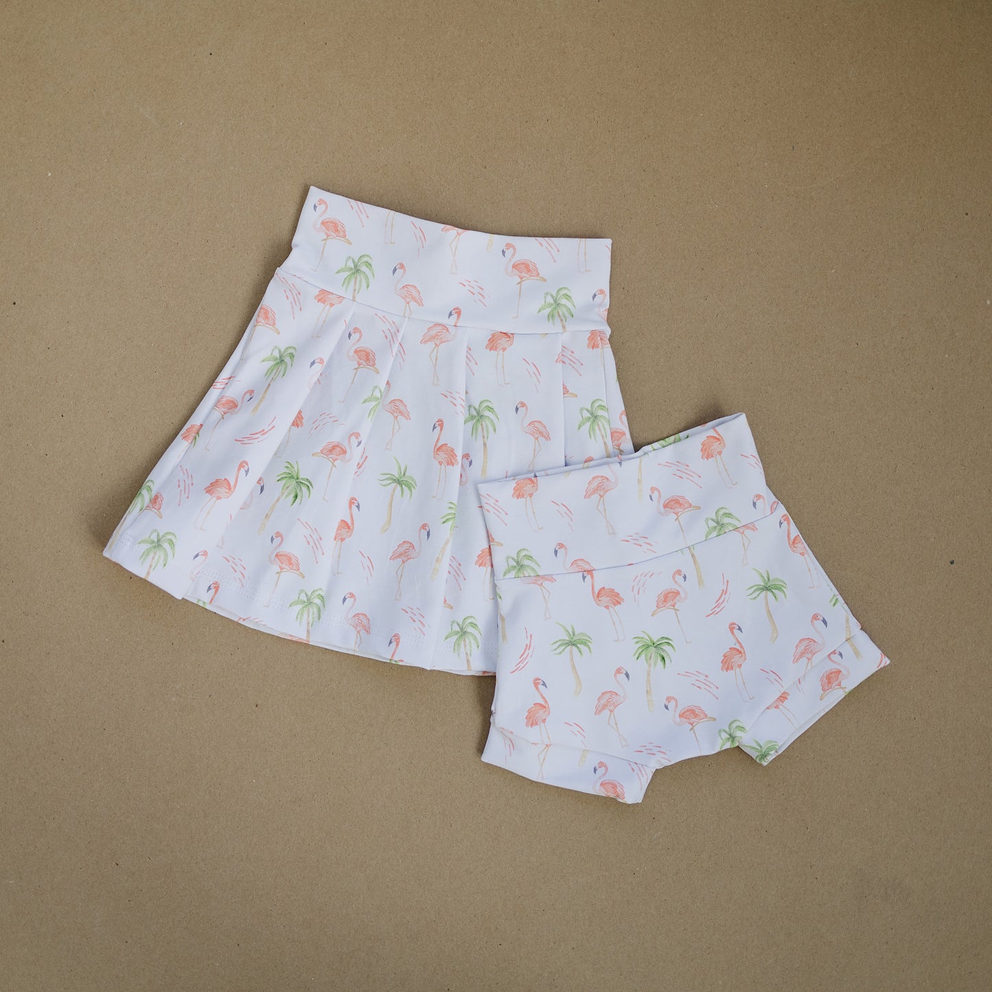 Peach Flamingo Shorties (Matching)