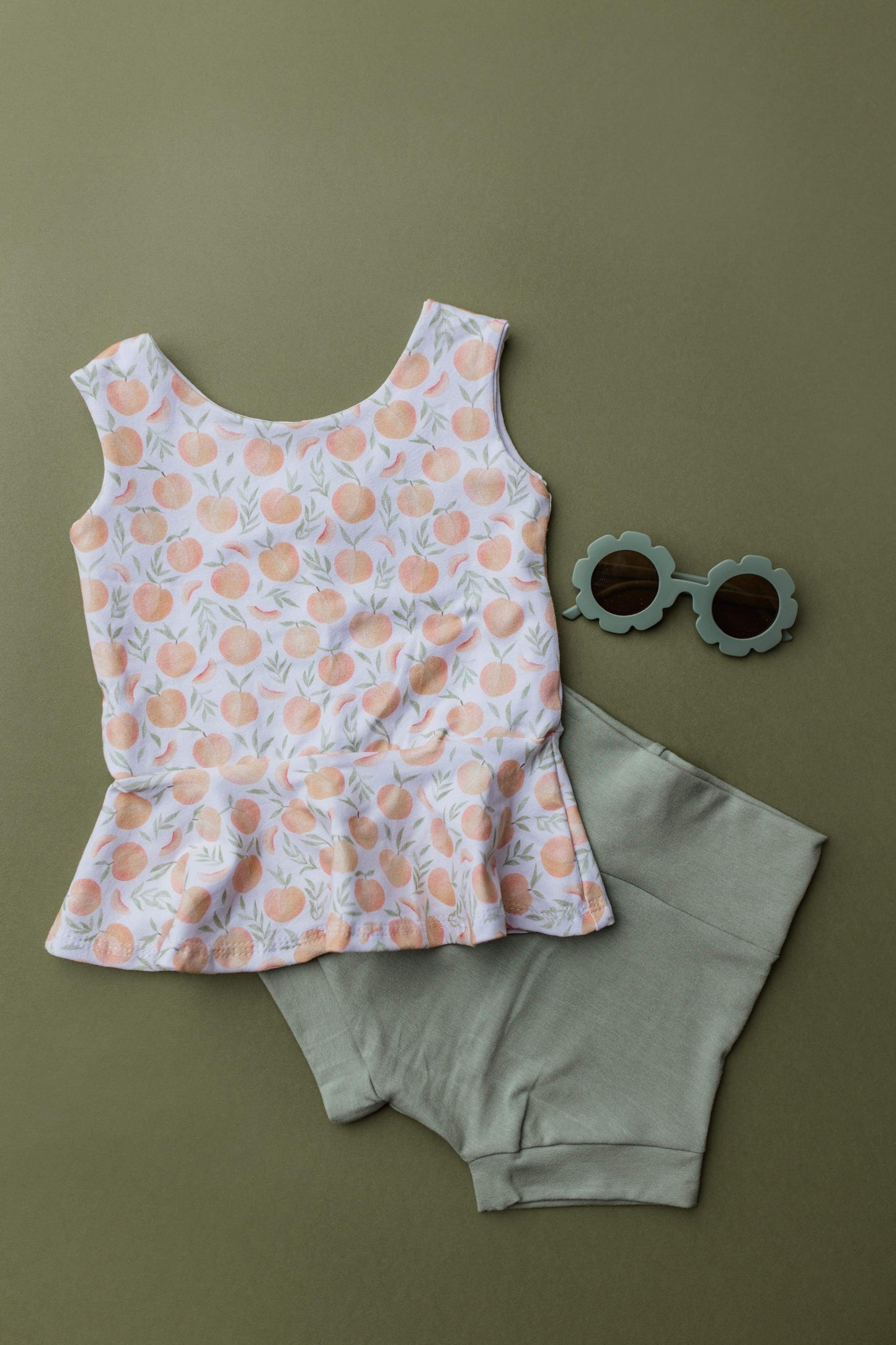 Solid Light Sage Shorties