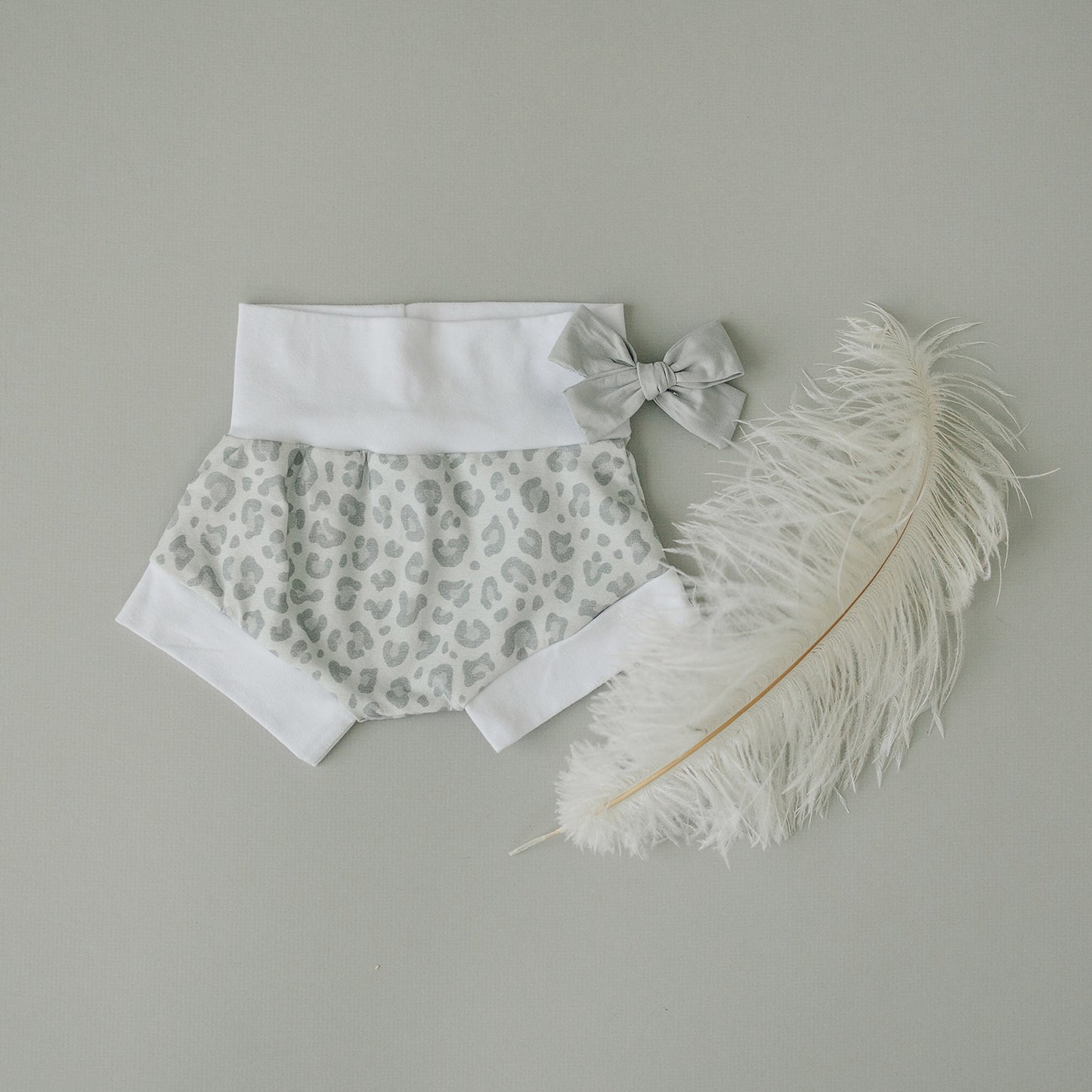 Grey Leopard Shorties