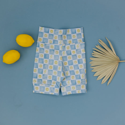 Smiley Check Shorties (Matching)