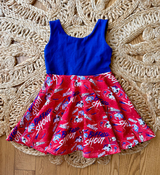Shout Twirl Dress (Blue Bodice)
