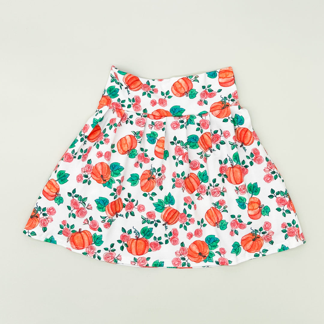 Rosey Pumpkin Skirt (Matching)