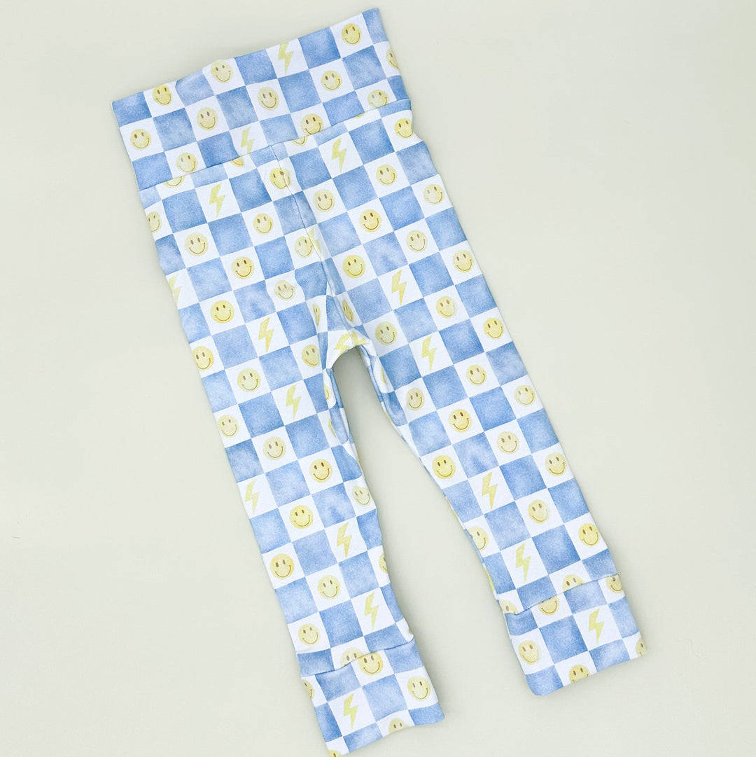 RTS Smiley Check Leggings (Matching) 0-3,3-6,6-9,9-12,12-18 2T 3T 4T