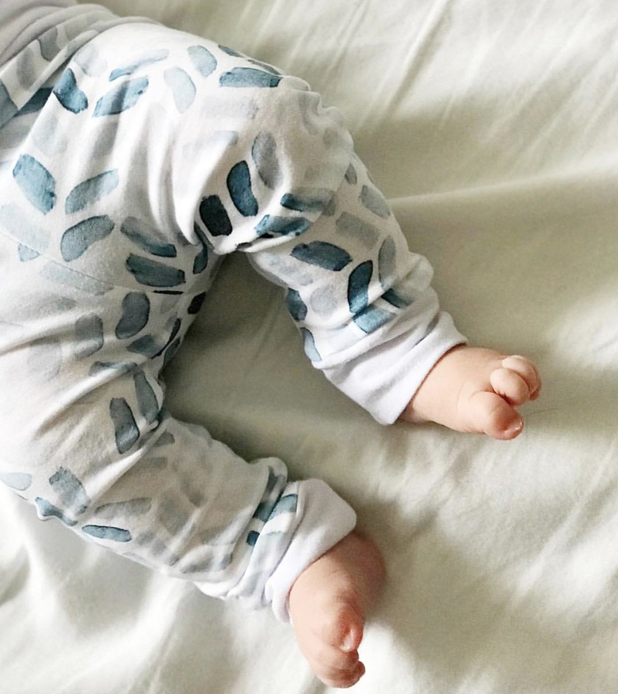 Navy Herringbone Leggings