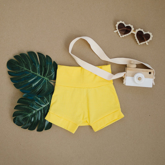 Solid Lemon Yellow Shorties