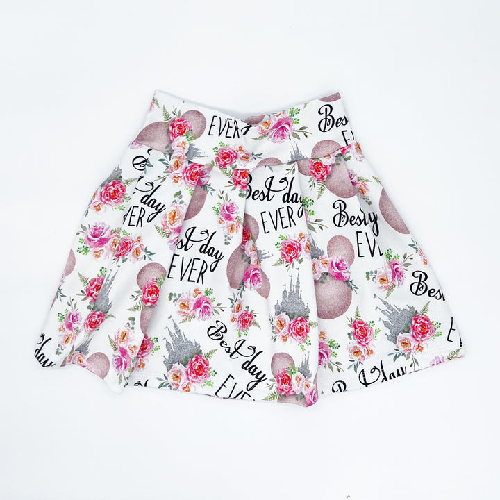 Floral Mouse Ear Skirt (matching waist)