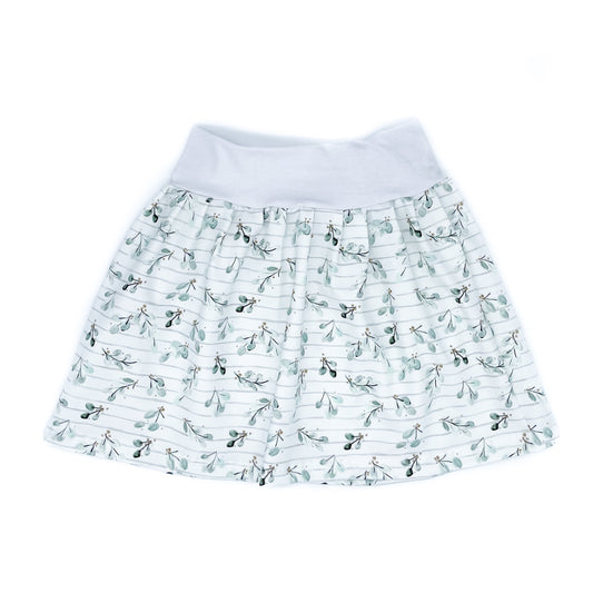 eucalyptus stripe skirt (white waist)