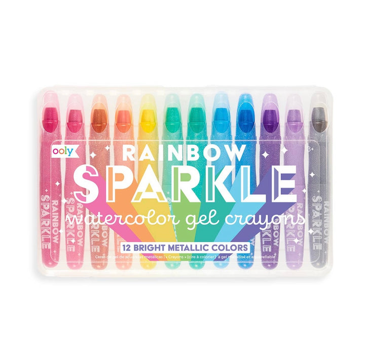 Rainbow Sparkle Metallic Gel Crayons by OOLY