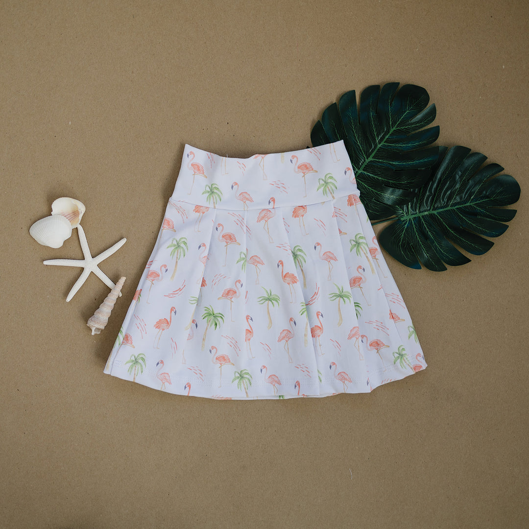 Peach Flamingo Skirt (Matching)