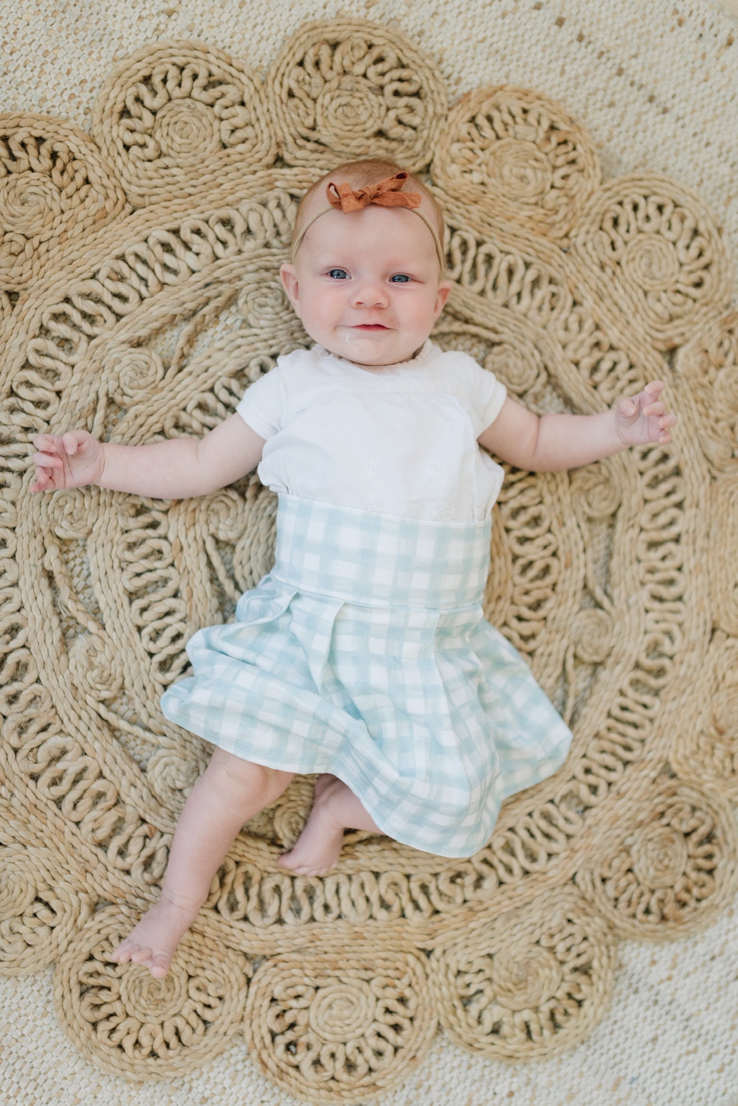 steel gingham skirt (matching waist)