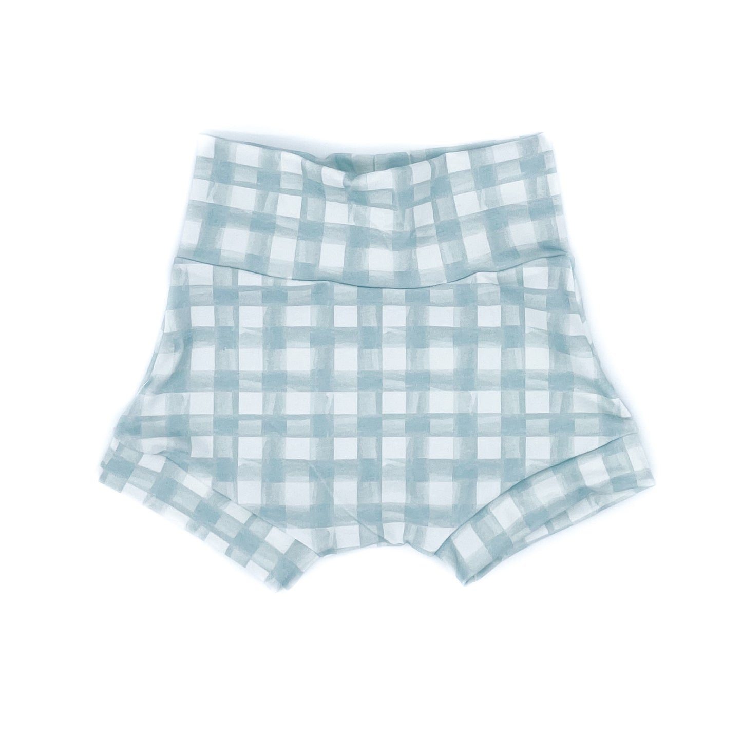 Steel Gingham Shorties (Matching)