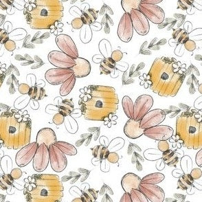 Sketchy Honey Bee Skirt (Matching)