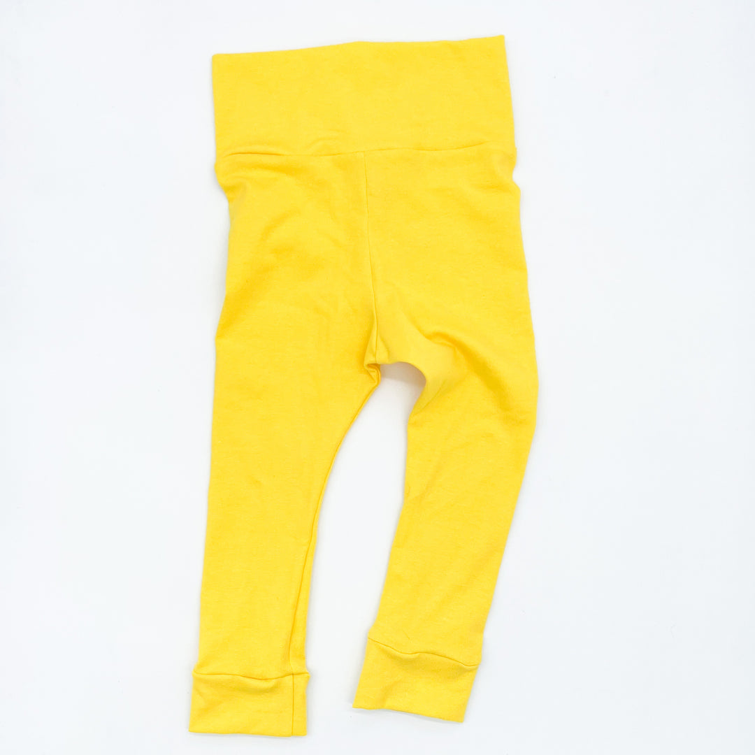 Solid Lemon Yellow Leggings
