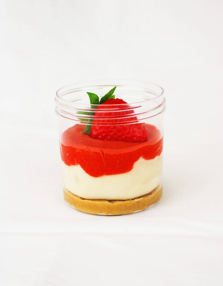 EGKD Strawberry Cheesecake Sensory Play Dough Jar