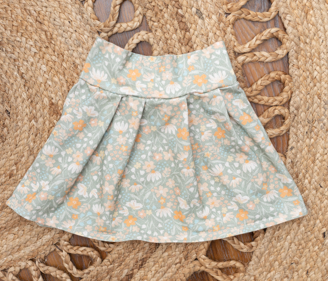 Sage Bloom Skirt (Matching)